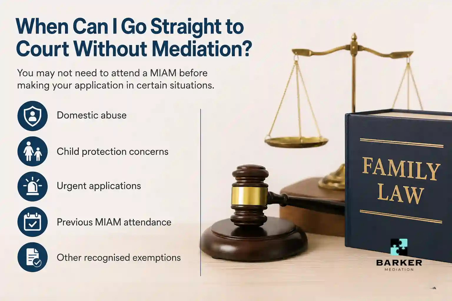 When Can I Go Straight to Court Without Mediation Cambridgeshire?